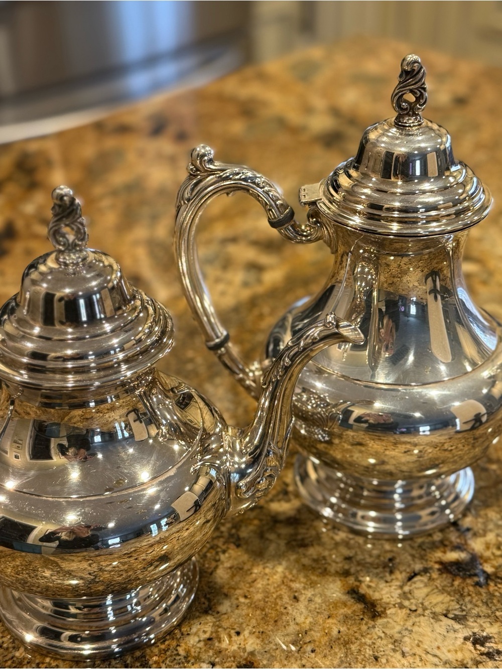 Vintage Jostens Heirloom Silverplated Tea and Sugar Set -